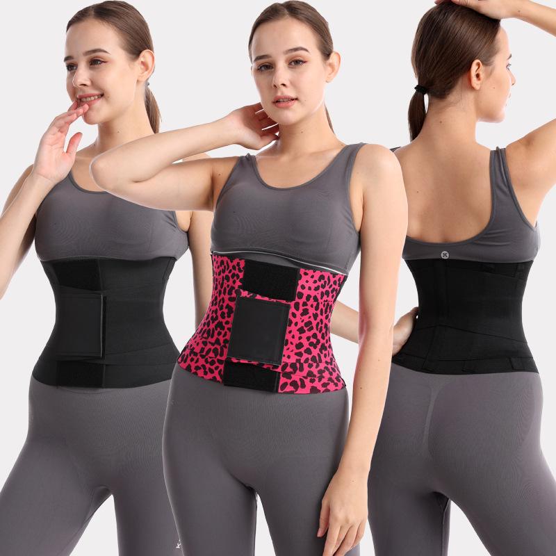 Belt Waist Cincher Ab Belt Tummy Control Body Shaper with Triple Wrap Women Fabrics Nylon Adjustable Multicolor Lady Festival  Lady Comfort Fabrics  Fits Sexy Waist Trainer Shapewear Yellow Elastic Leopard Pieces Polyester Abdominal Binder Belly Binder 1