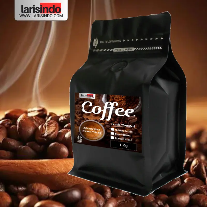 Biji Kopi Coffee Beans PREMIUM Sulawesi Pride Mix Arabica Robusta - LARISINDO
