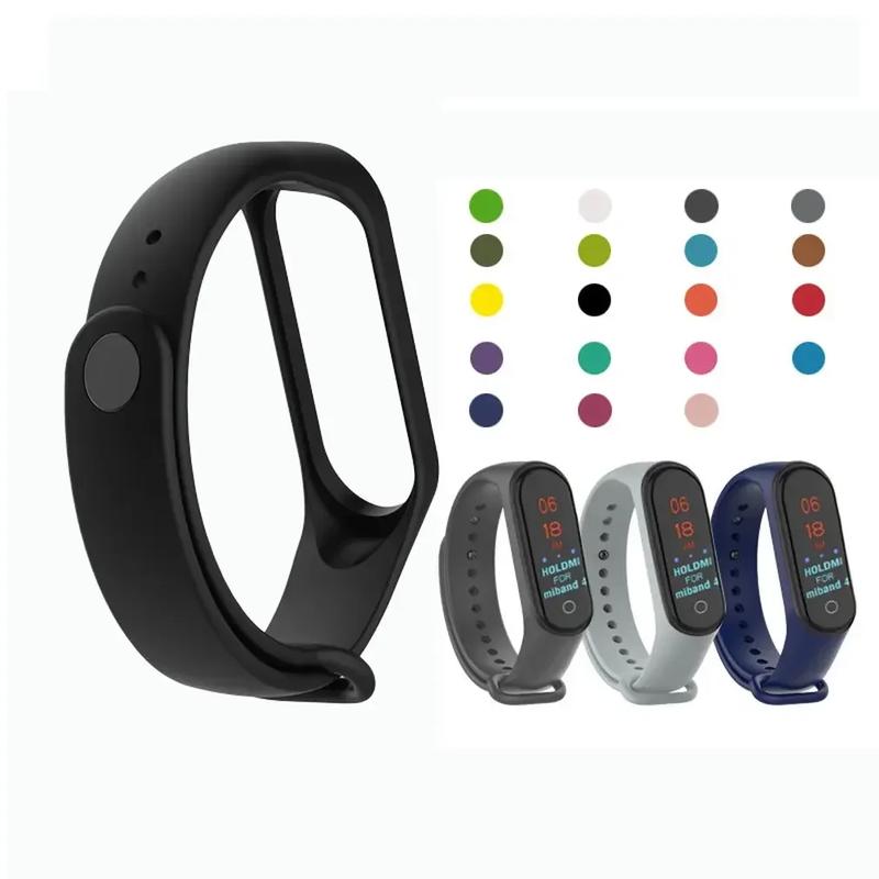 Strap For Xiaomi Mi Band 4 3 Silicone Sports Wristband For Mi Band 3 4  TPU replacement strap For XiaoMi Mi Band 4 Bracelet 1