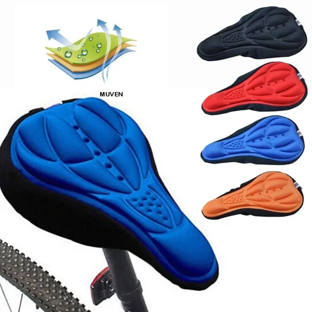 Mountain Bike High Quality Thickened Breathable Foam Seat Cushion Soft Bike Accessories Bike Seat Cover Bike Cushion Cover Bicycle Saddle