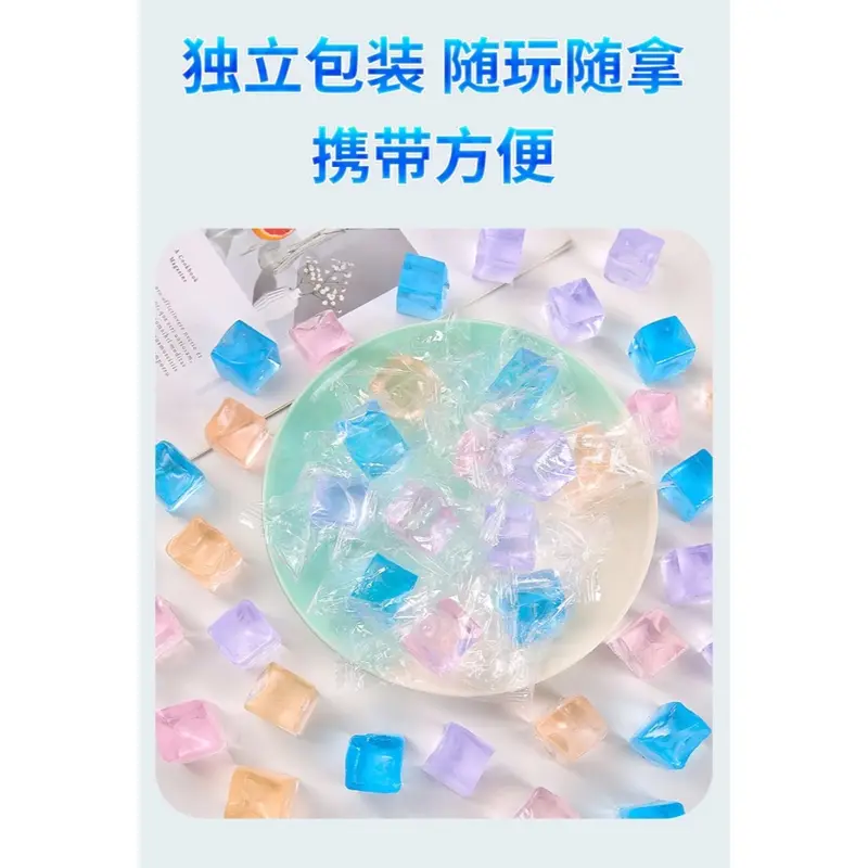 kreatif mainan jelly es batu / squishy slime mainan pelepas stres anak dan dewasa / souvenir 5