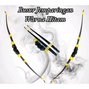 Busur Jemparingan Polos Harga Murah Meriah Bambu Surat 61cm Kayu Mahoni 22cm String 128cm Olahraga Outdoor