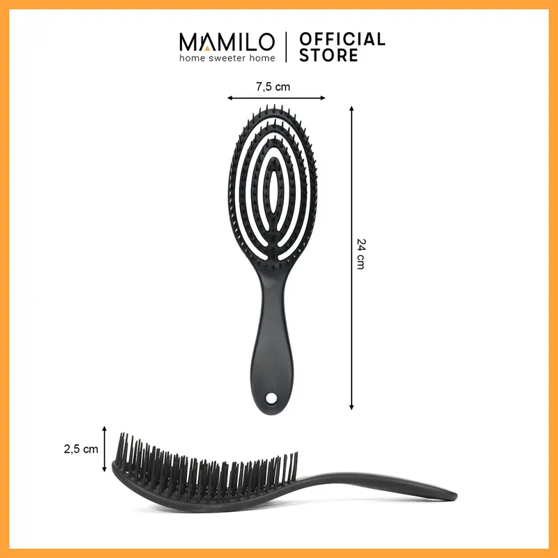 MAMILO Sisir Rambut Hair Style Comb Jumbo 3