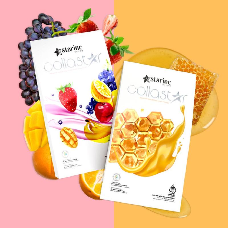 StarInc Collastar Powder Drink, Serbuk Collagen untuk Kulit, Rambut, Sendi, dan Jantung Sehat - BPOM Halal rekomendasi  collagen 6