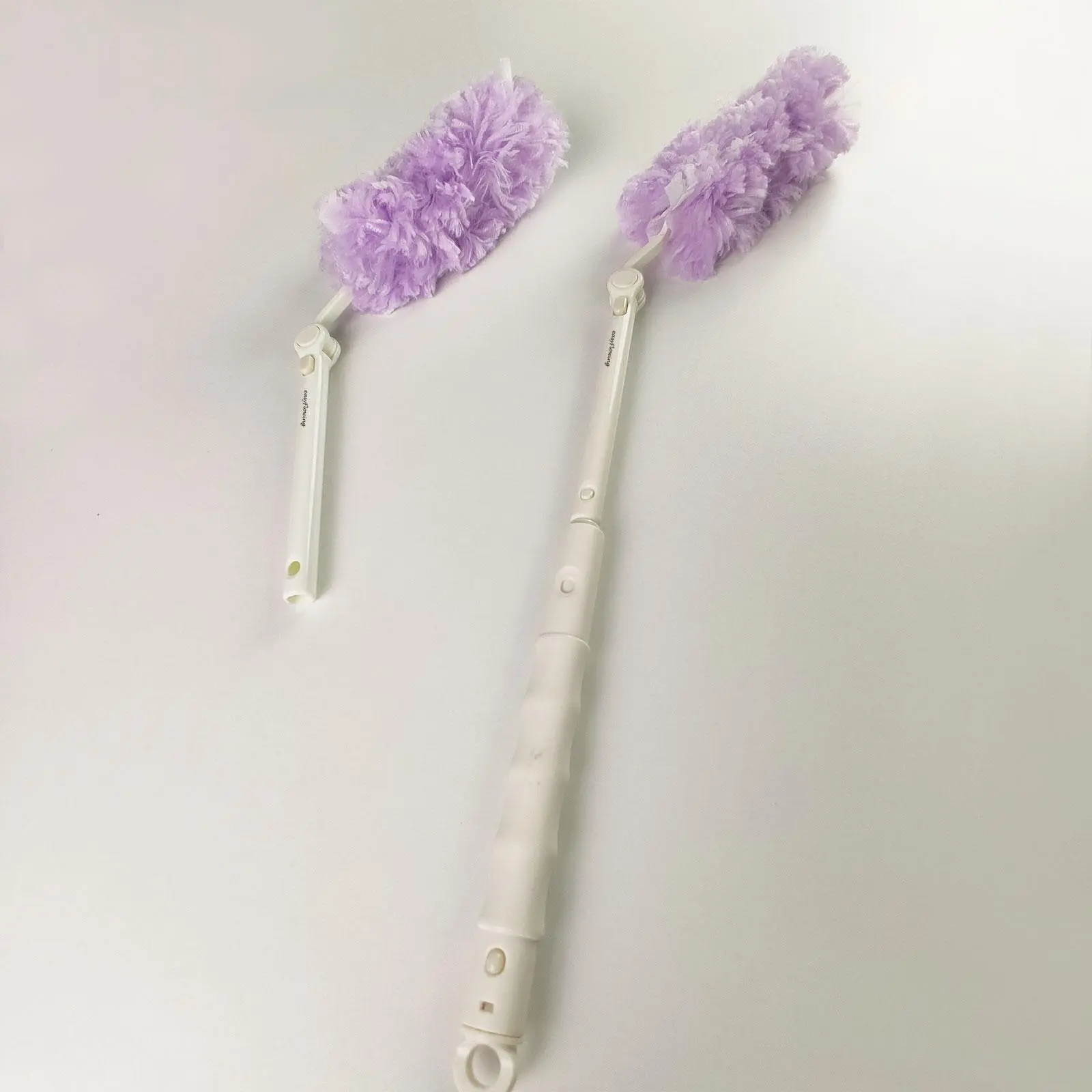Retractable Duster, 1 Count Handheld Duster with 12pcs Replacement Head, Household Cleaning Tool for Home Kitchen Bathroom Office Car