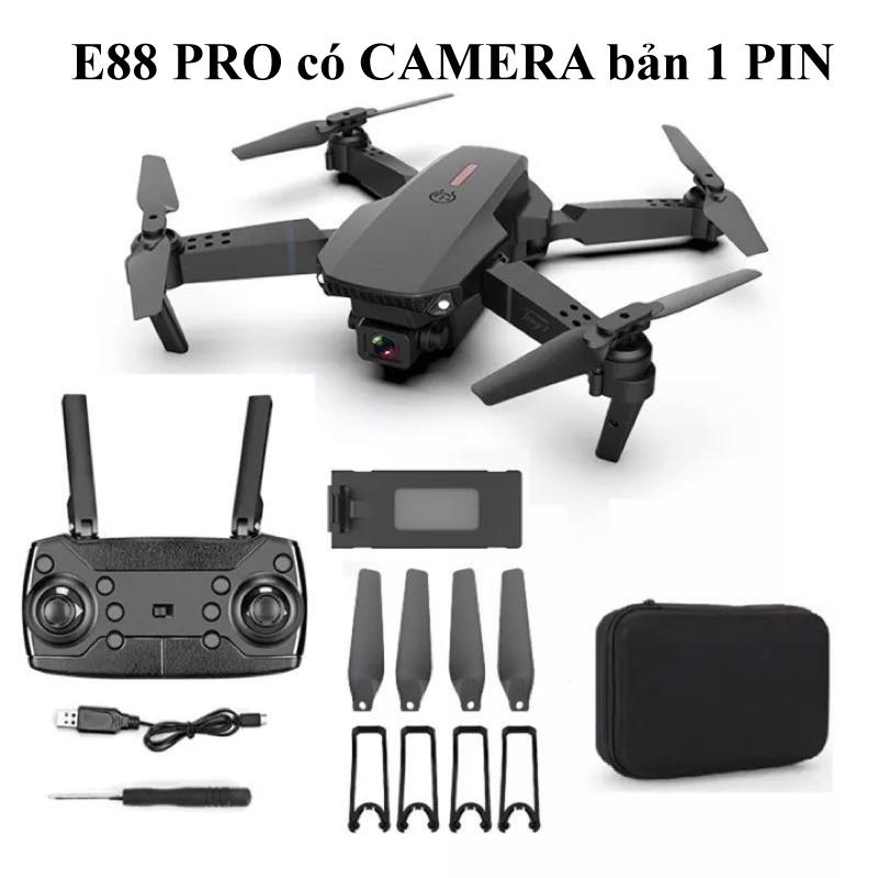 (Bản 1 pin) Máy bay điều khiển từ xa Flycam có camera, Flycam giá rẻ tập bay, kết nối điện thoại quay video Drone Chụp Ảnh
