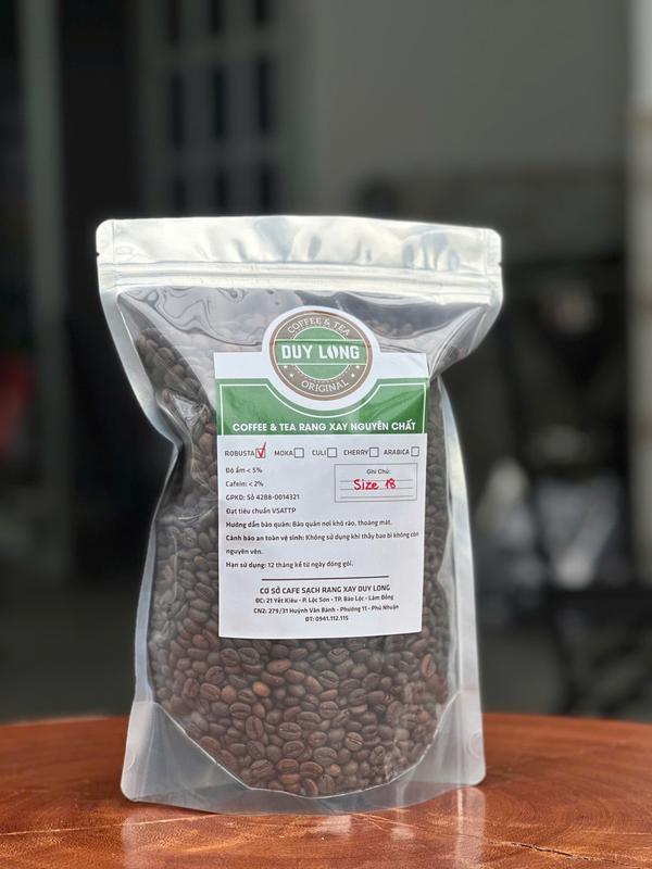 1KG Robusta S18 nguyên chất mộc hạt và bột pha máy và pha phin Cafe Coffee