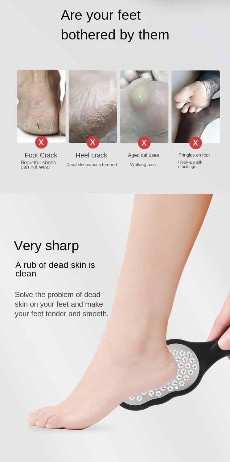 Product Introduction of Penggosok Kaki, dengan Batu Apung, untuk Menghilangkan Kapalan, Tumit dan Tapak Jatuh, Sesuai untuk Kulit, Digunakan untuk Menggosok Kaki 1
