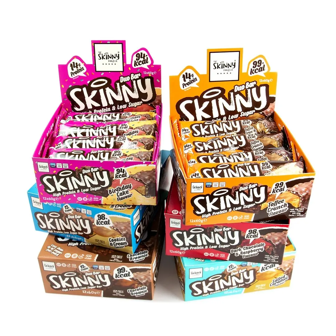 Skinny High Protein Low Sugar Bar - Case of 12 x 60g