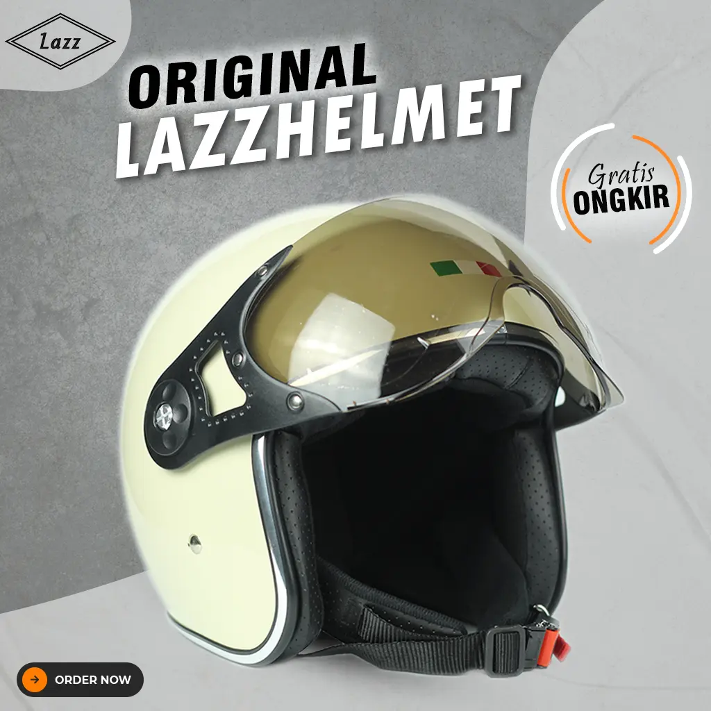 helm lazz pilot pria wanita original