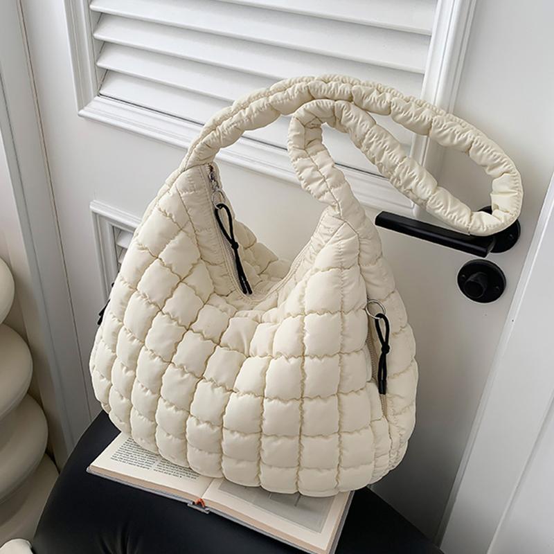 Túi tote chần bông Túi đeo chéo Phao lớn dành cho phụ nữ Túi đeo vai phồng Carryall chần bông Túi Hobo có đệm