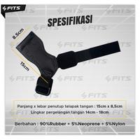 Gambar SFIDN FITS Wrist Strap Hook Luxury Gym Fitness Power Lifting Grip - Hitam dari SFIDN FITS Shop Kota Tangerang Selatan 3 Tokopedia