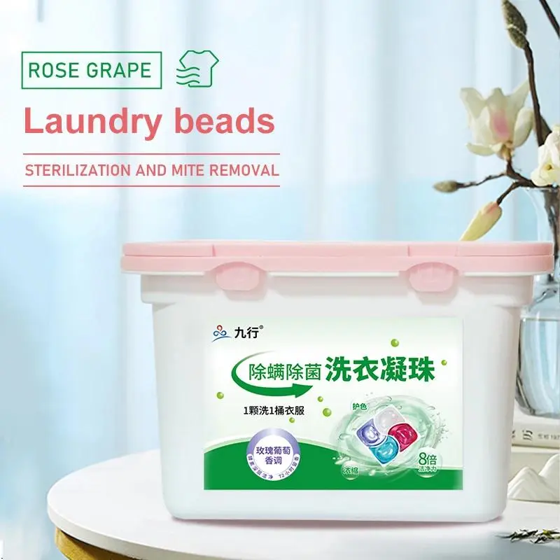 Viên Giặt, 18 Miếng / Hộp, Hạt Hàng Gia Dụng, Hiệu Ứng 5 Trong 1, Khử Trùng Và Kiểm Soát Mạt Nấm, 8 Lần Khả Năng Làm Sạch