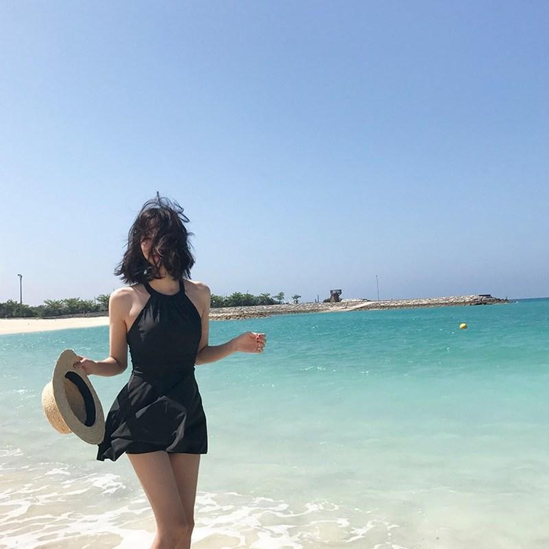 Product Introduction of 2023 Korea Style One Piece Women Swimsuit Conservative Monokini Hot Spring Swimwear Backless Skirt Holiday Beachwear 5