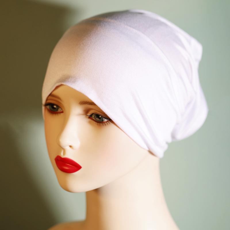 Product Introduction of Solid Color Pure Cotton Cap Women's Base Hat Cotton Headscarf for Women Elastic Breathable 18
