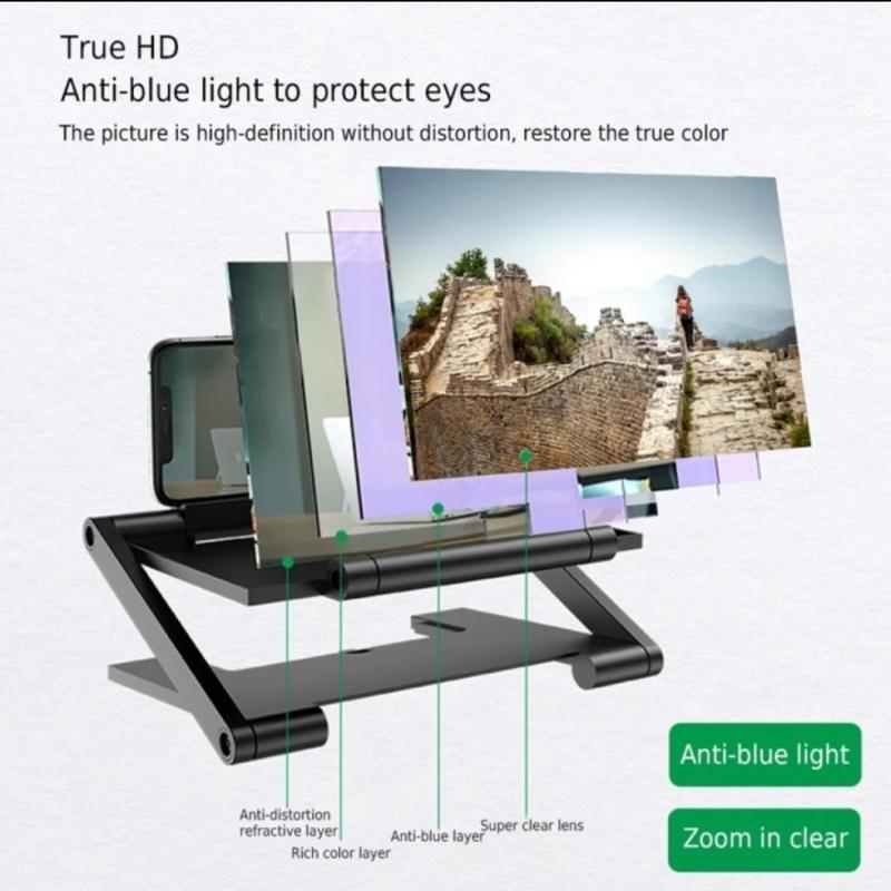 F6 Kaca Pembesar layar HP Smartphone 3D HD 6