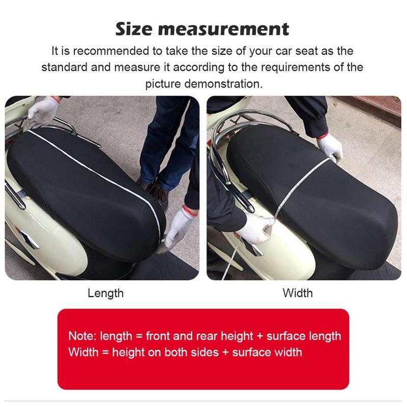 Product Introduction of Motorcycle Scooter Seat Cover Electric Bicycle Breathable 3D Mesh Seat Cover S/M/L Electric Scooter Insulation Cushion Cover 11
