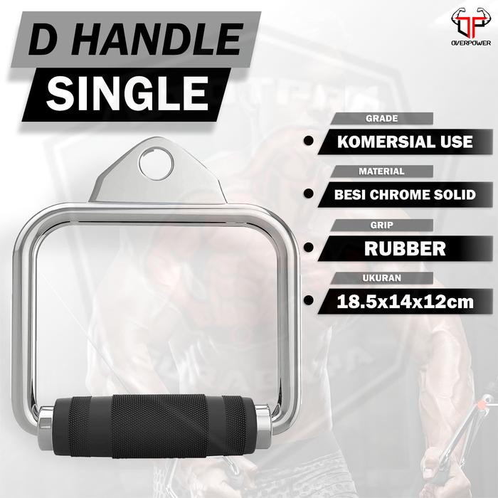 Gambar CA D-Handle BM-A236/CA/DHANDLE /Cable Attachement/Handle Pegangan/Gym/D-Handle Outdoor - Chrome dari Ototpro Surabaya Kota Surabaya Tokopedia