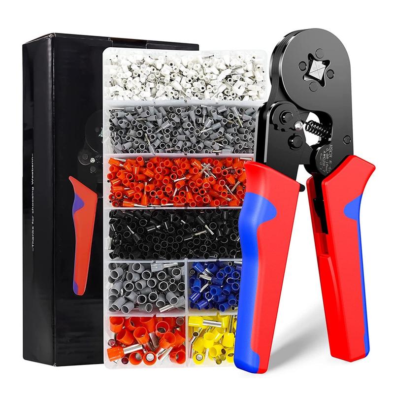 Hộp 1200 đầu cos pin rỗng đủ loại, kìm bấm cos vuông HSC8 6-4A tự điều chỉnh, LƯU Ý: khách mua combo nào sẽ nhảy ra ảnh sản phẩm thực tế kèm giá