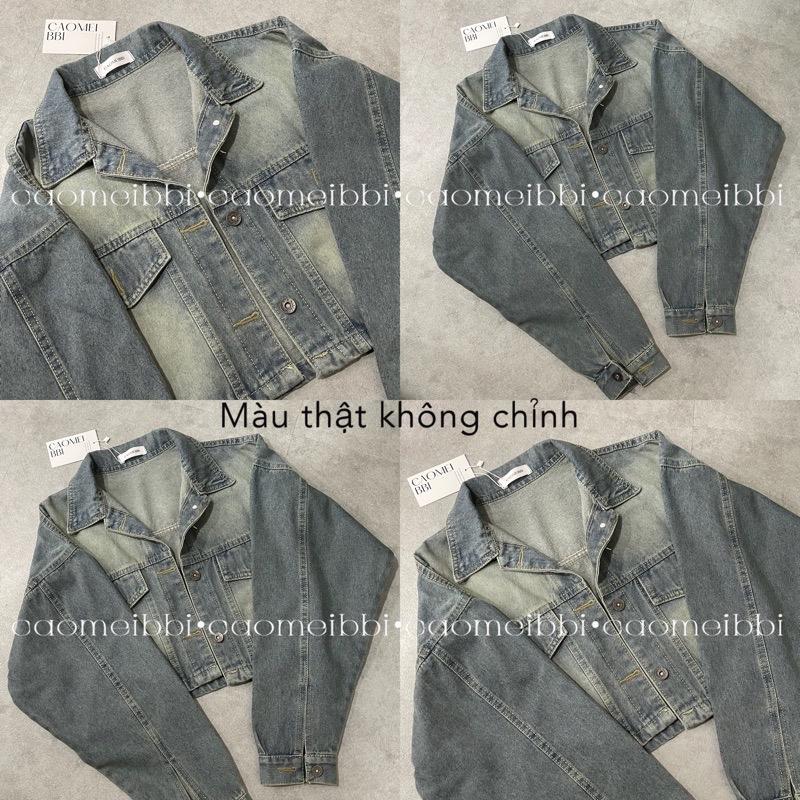 CAOMEIBBI - ÁO KHOÁC JEANS NGẮN TAY DÀI - CROP JACKET. 5