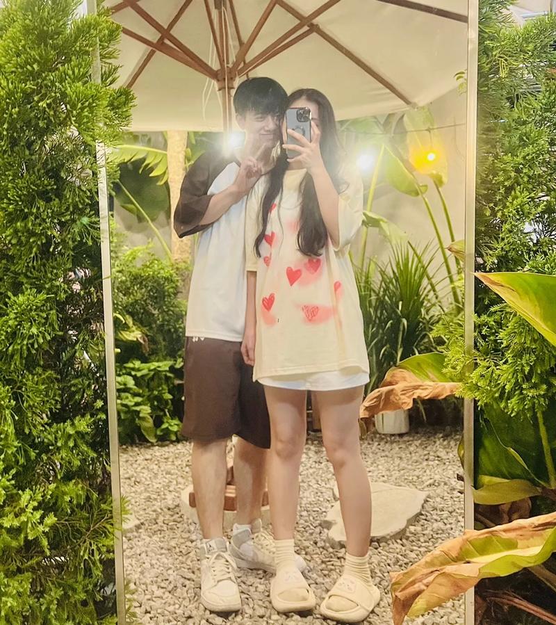 Product Introduction of Áo Thun Simonc Lovely tee hình trái tim vải Poly mịn thun 36% cotton form rộng Nam Nữ Unisex Tay Lỡ Áo Gril Phố Top Cổ Tròn 2