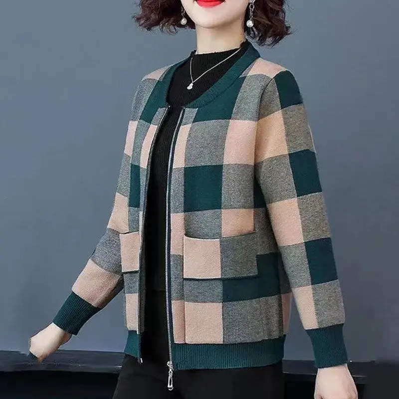 Áo Khoác Ngắn Cho Nữ, Chống Nắng, Thích Hợp Cho Các Bà Mẹ Trung Niên, Áo Khoác Một Lớp Mùa Thu, Áo Cardigan Dáng Rộng Mới, Thích Hợp Cho Mùa Xuân Và Mùa Thu Của Phụ Nữ Trung Niên, Áo Khoác Bóng Chày