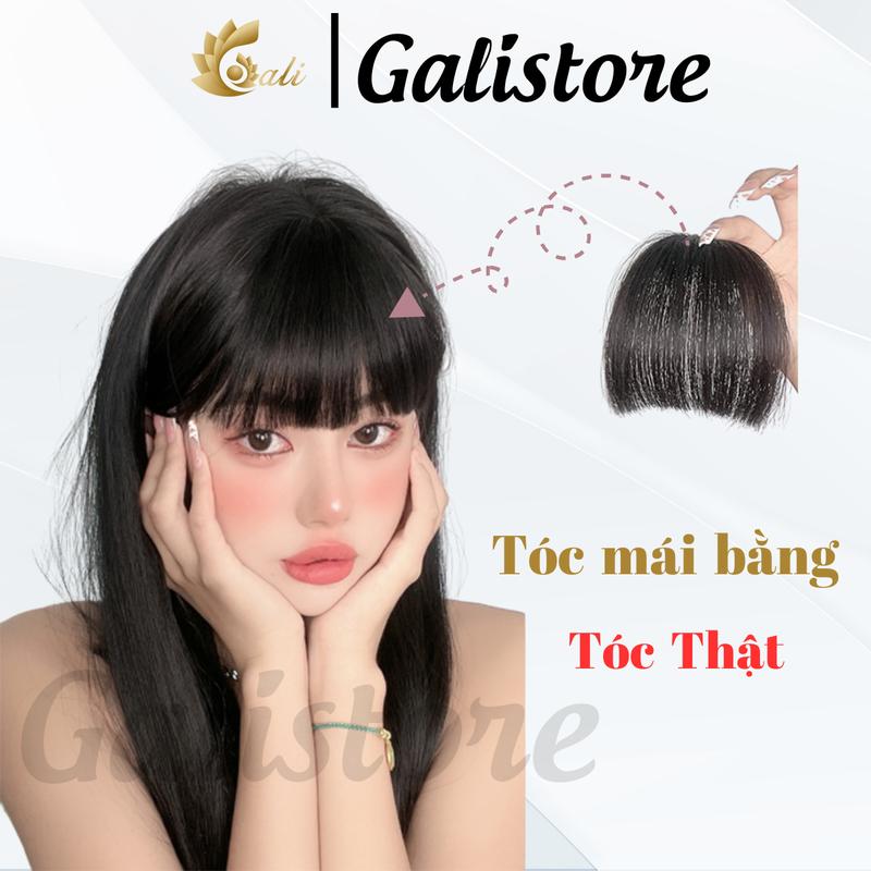 Mái Giả Bằng Tóc Thật Dệt Tay - Tóc Mái Giả Thưa Tóc Thật Hàn Quốc - Galistore