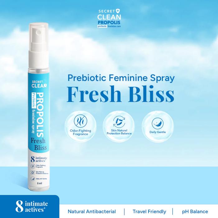 Gambar Secret Clean Propolis Feminine Intimate Spray 8ml - Feminine Spray Biru 8ml Secret Clean dari Tanina 0fficial Kota Administrasi Jakarta Barat 5 Tokopedia