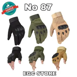 SARUNG TANGAN TACTICAL HALF FINGER FULL FINGER / TACTICAL ARMY / ST SEPEDA MOTOR / SARUNG TANGAN - NO-87 & FAS-196 Sport