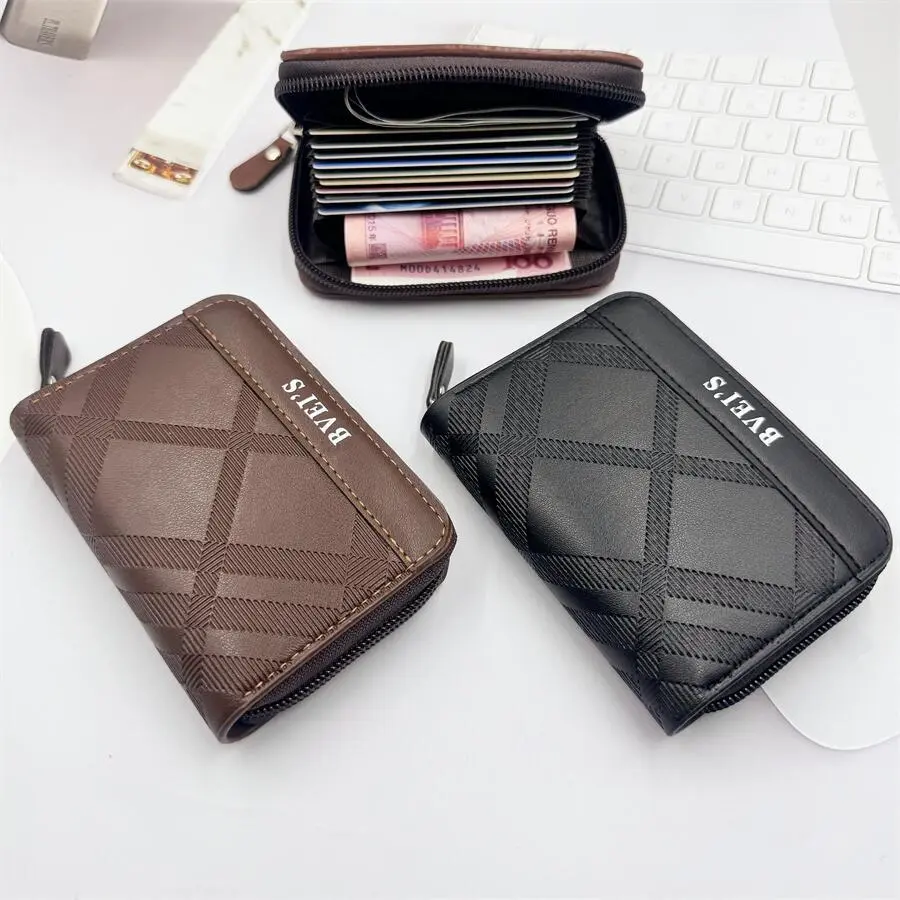 New Cross-Border Mini Card Holder Men Wallet Multi-Card-Slot Coin Purse Ultralight Simple Korean Style Bank Card Package