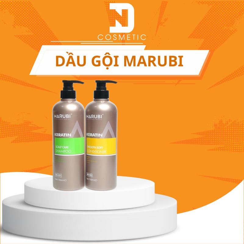 Dầu gội đầu KERATIN MARUBI 750ml giúp tóc dịu nhẹ mềm mượt chính hãng