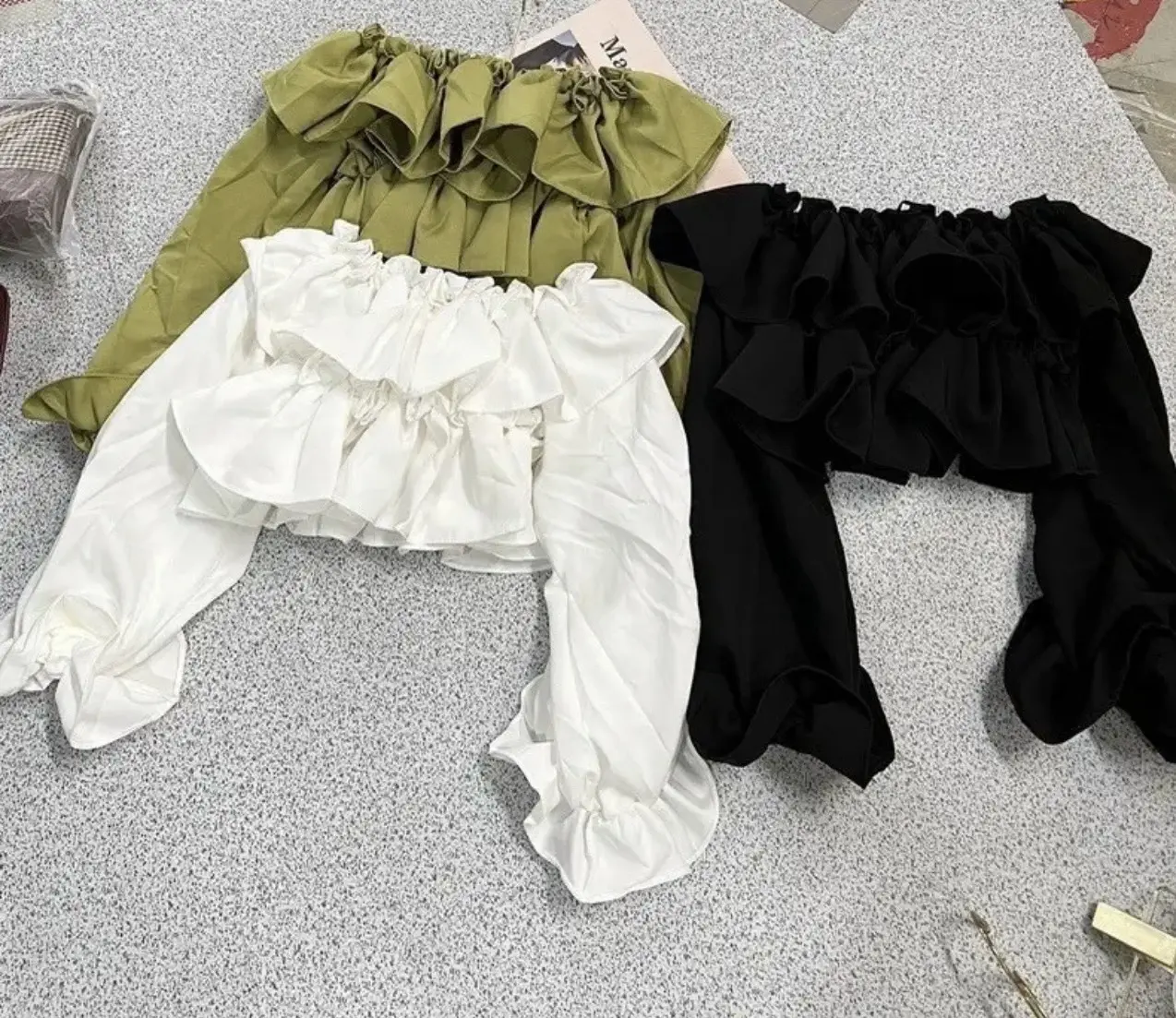 Áo nữ trễ vai bèo siêu xinh Voan Women Top
