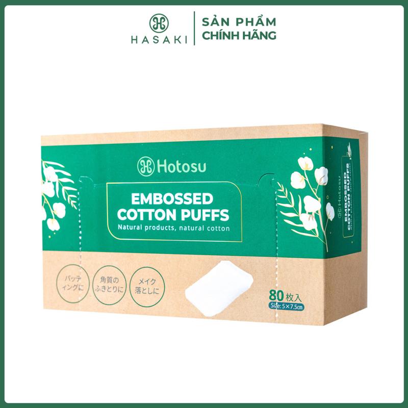 Bông Tẩy Trang Hotosu Hộp 80 Miếng | HASAKI BEAUTY