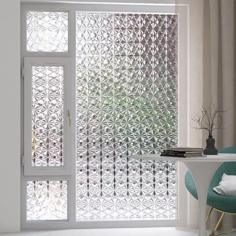Product Introduction of Privacy Glass Self Adhesive Film Static Cling Window Sticker Glass Privacy For Bathroom Kitchen Window Home Decoration  45cm*2m 20