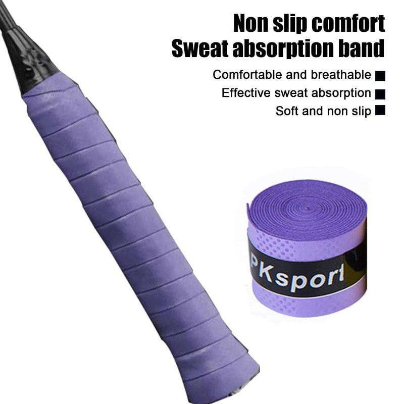 Product Introduction of Breathable Tennis Racket Fishing Rod Wrap Tapes Grip Racket Grip Tapes Belt Non-Slip Badminton S0R6 44