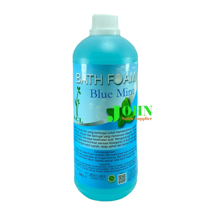 ACL BATH FOAM Blue Mint 1 Liter - Sabun Mandi Cair Kemasan Refill dan Botol 1