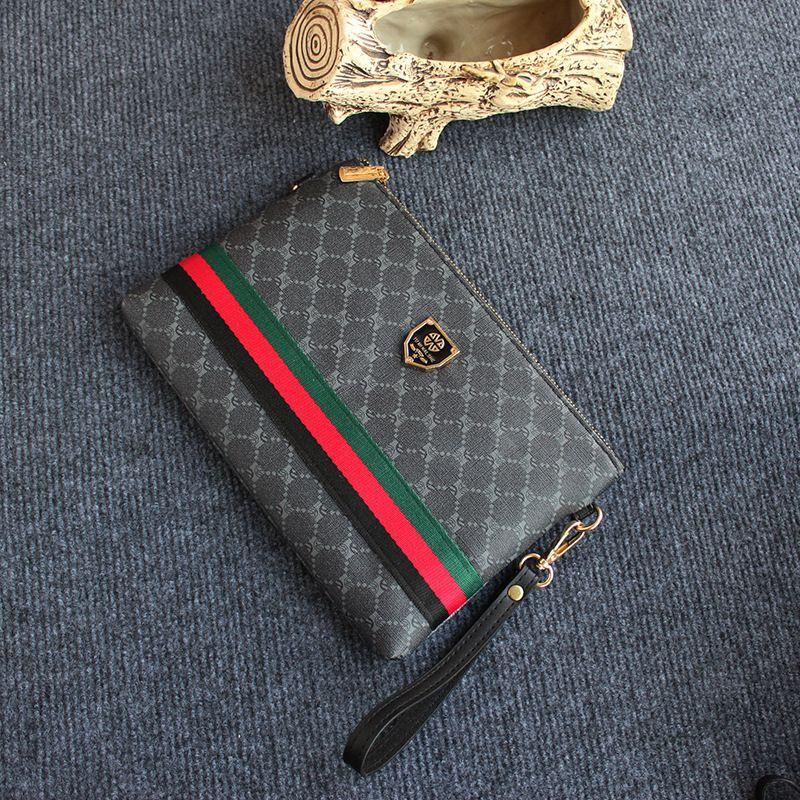 Product Introduction of High-End Clutch Bag Personality Trendy Fashion Men's Bag 2024 New Clip Bag Men's Handheld Bag Long Wallet Women 12