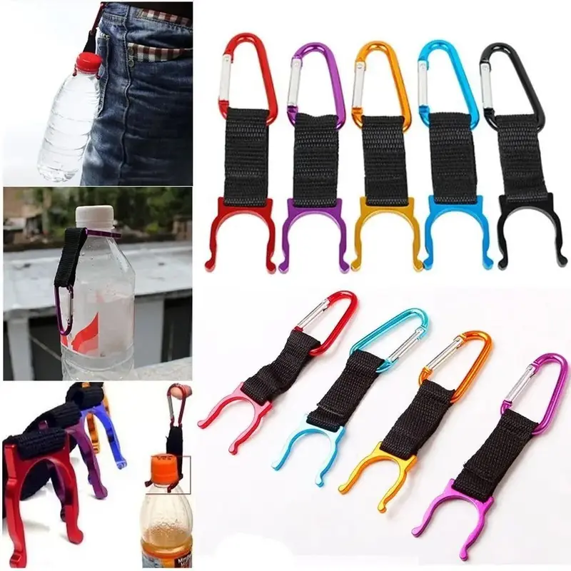 Khóa Chai Nước Bằng Nhôm, Đa Chức Năng, móc khóa chữ D, Móc Treo Ba Lô Mang Theo, Giá Đỡ Ấm Nước Nước, Thích Hợp Cho Thể Thao Và Sinh Tồn Ngoài Trời, Kẹp Chai Nước, Có D-Ring, Cho Thể Thao Ngoài Trời 4