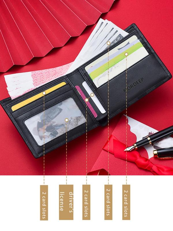 Men's Business Style Solid Color Card Holder, Casual Trendy Card Holder, Fashionable Card Holder for Daily Use 2