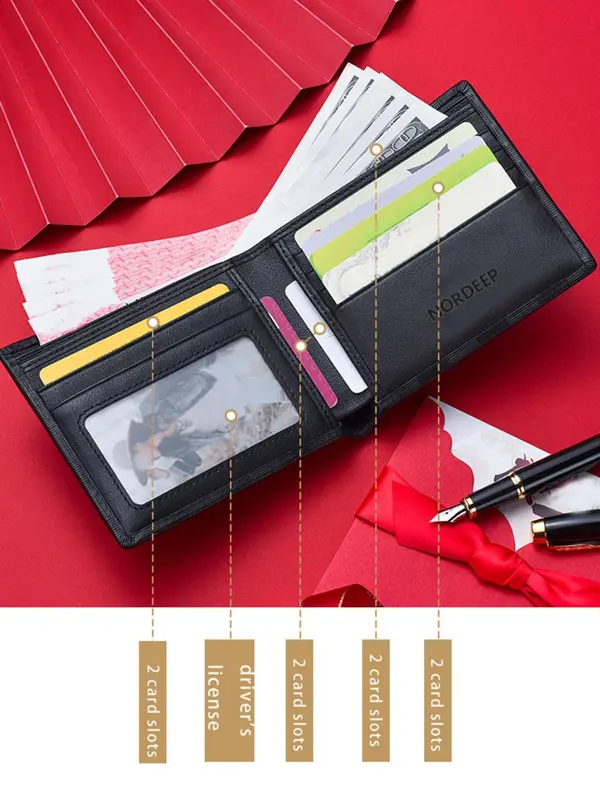 Men's Business Style Solid Color Card Holder, Casual Trendy Card Holder, Fashionable Card Holder for Daily Use 2