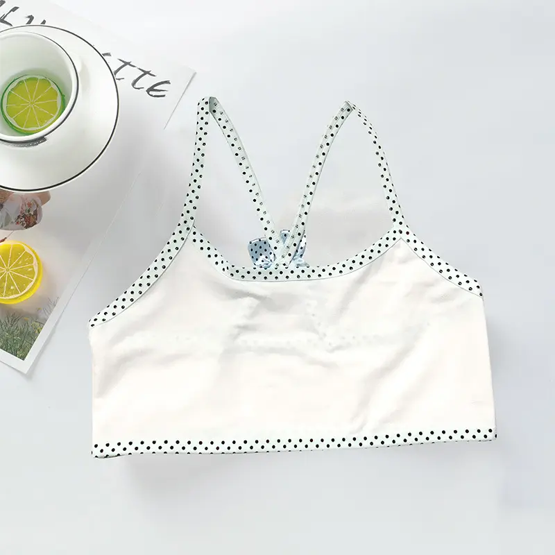 Áo lót bé gái, bra học sinh chất liệu cotton từ 30-50kg 8