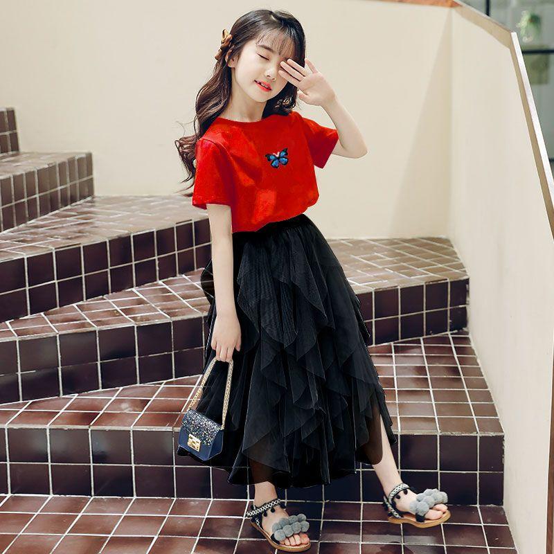 Váy Mùa Hè, Bộ Đồ Hai Mảnh Cho Bé Gái, Phong Cách Phương Tây, Váy Trẻ Em, Váy Công Chúa, Siêu Thanh Lịch, Sợi Lông Mịn, Hàng Mới Về Năm 2021 1