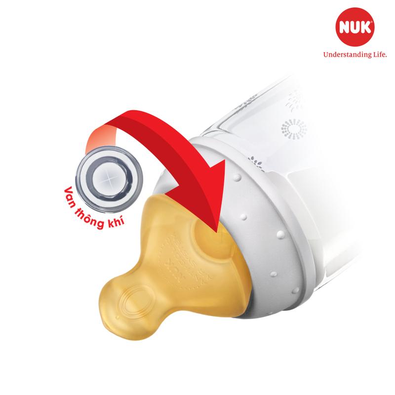 Bộ 2 núm ti NUK Premium Choice cao su tự nhiên an toàn siêu mềm chống rách 2