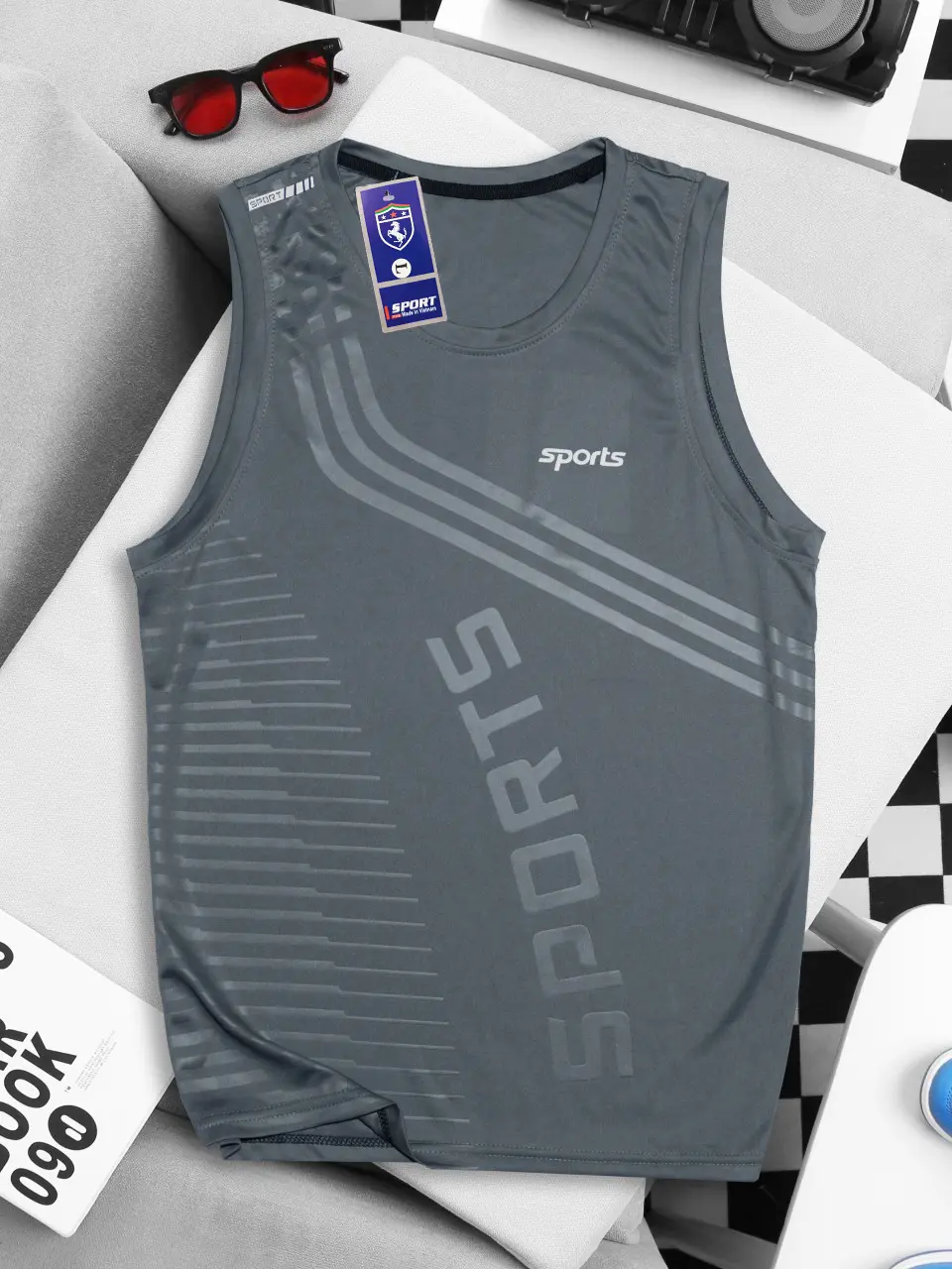 ÁO SPORT SÁT NÁCH THỂ THAO NAM, ÁO BA LỖ (TANK TOP) CHẤT THUN LẠNH SIÊU MÁT
