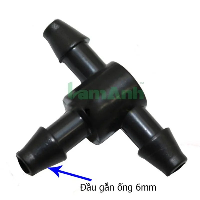 Combo 10 tê chia ống LDPE 6 - Phụ Kiện LDPE lắp đặt hệ thống tưới tự động, phun mưa, phun sương - Lam Anh 3