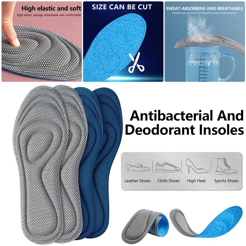 Product Introduction of Miếng Lót Giày Bằng Mút Hoạt Tính, Dành Cho Nam Và Nữ, Chống Khuẩn, Mát Xa, Thích Hợp Cho Thể Thao, Đệm Chỉnh Hình, Đế Giày Chạy Bộ 15