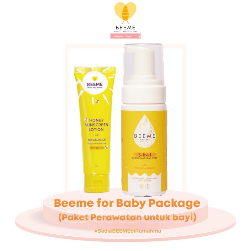 Paket Bundling Natural Soap 3in1 & Honey Suncreen Lotion SPF 50 Semua Jenis Kulit Losion 1