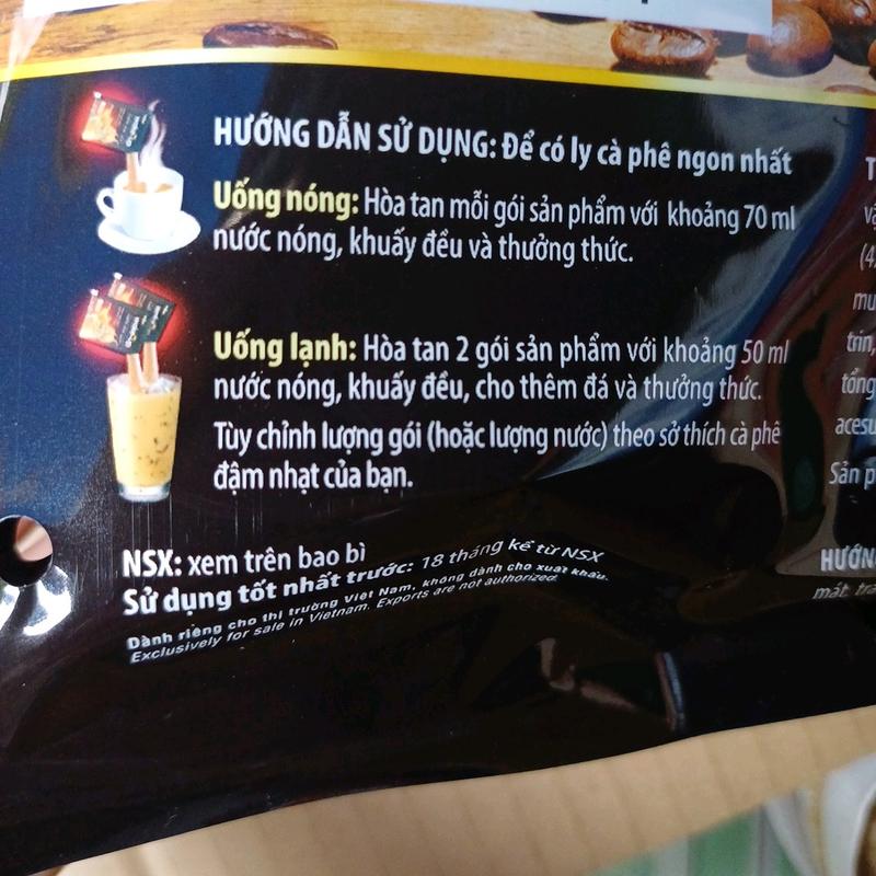 com bo 4bich cà phê sữa  Wake-up sài Gòn 3trong1 hòa tan 1bich 24goi×19g Coffee Cafe 3
