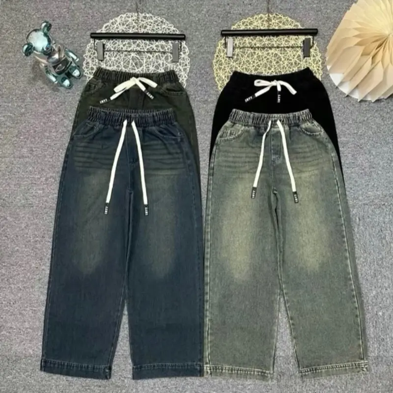 [ Hàng Đẹp] Quần Jean Nữ Ống Xuông Nấm Lùn 9 Tấc Chất Bò Dày Dặn Và Mềm Mại Cạp Cao Lưng Chun