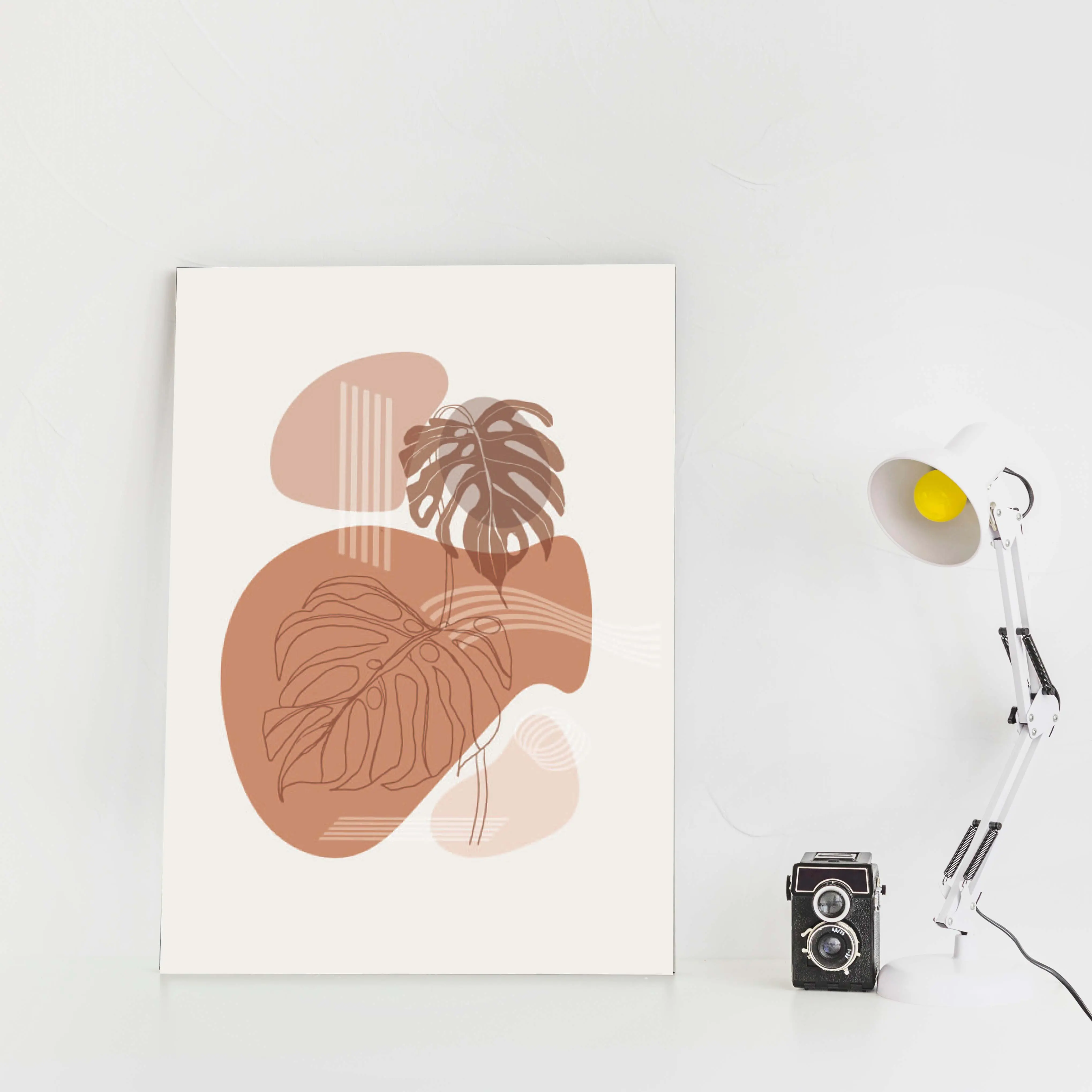 Pajangan Hiasan Walpaper Dinding Kamar Wall Decor Rumah Motif Daun Gantungan